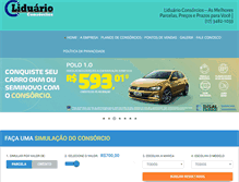 Tablet Screenshot of liduarioconsorcios.com.br